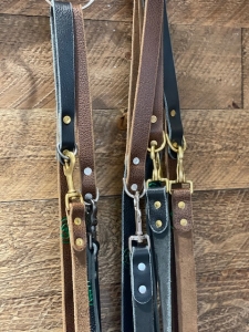 Handmade leather dog leash